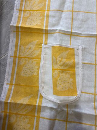 Grembiule Cotone Giallo e Bianco