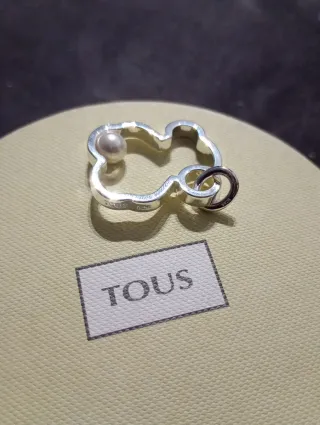 Colgante silueta Plata y Perla