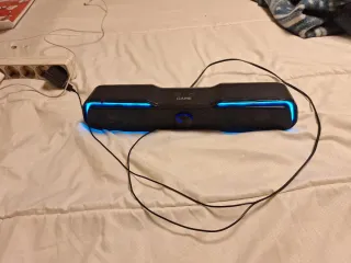 Barra de sonido Bluetooth y Aux con LED