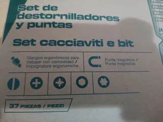 Set Destornilladores y Puntas Parkside 37 Piezas