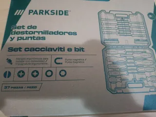 Set Destornilladores y Puntas Parkside 37 Piezas