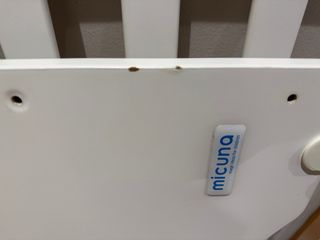 Cuna bebé Micuna blanca con osito