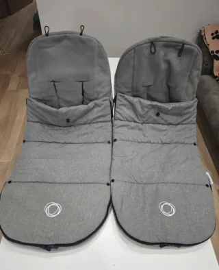 Conjunto Saco Bugaboo Gris melange.