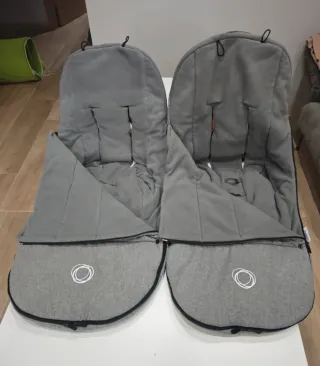 Conjunto Saco Bugaboo Gris melange.