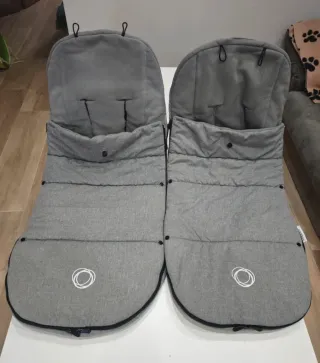 Conjunto Saco Bugaboo Gris melange.