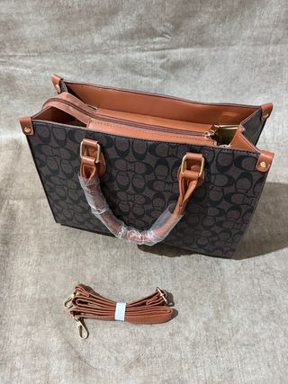 Bolso Mujer Marrón y Negro