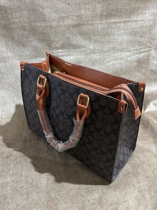 Bolso Mujer Marrón y Negro