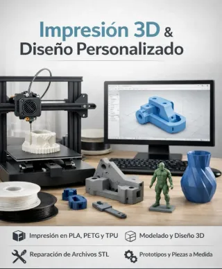 Servicios de Impresión 3D y Diseño Personalizado