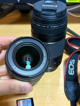 Canon EOS RP + Lentes 18-55mm y 75-300mm