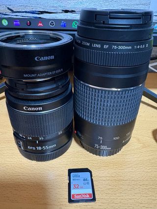 Canon EOS RP + Lentes 18-55mm y 75-300mm