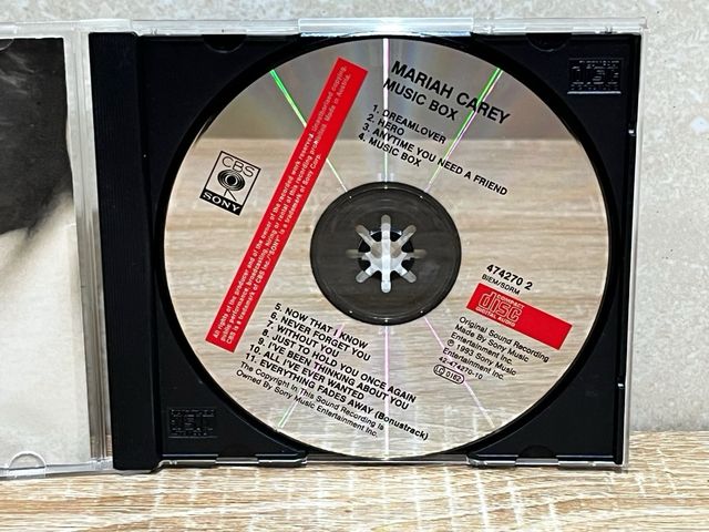 MARIAH CAREY CD MUSICBOX EN MUY BUEN ESTADO 1993