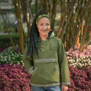 Sudadera virblatt verde unisex