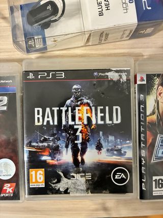 Lote Juegos PS3: Battlefield, NBA 2K12, WWE