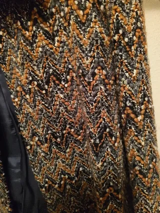 Americana mujer estampado zig-zag