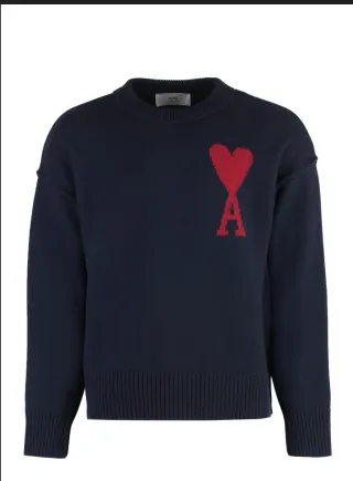 Ami Paris Maglione Dolcevita Nero