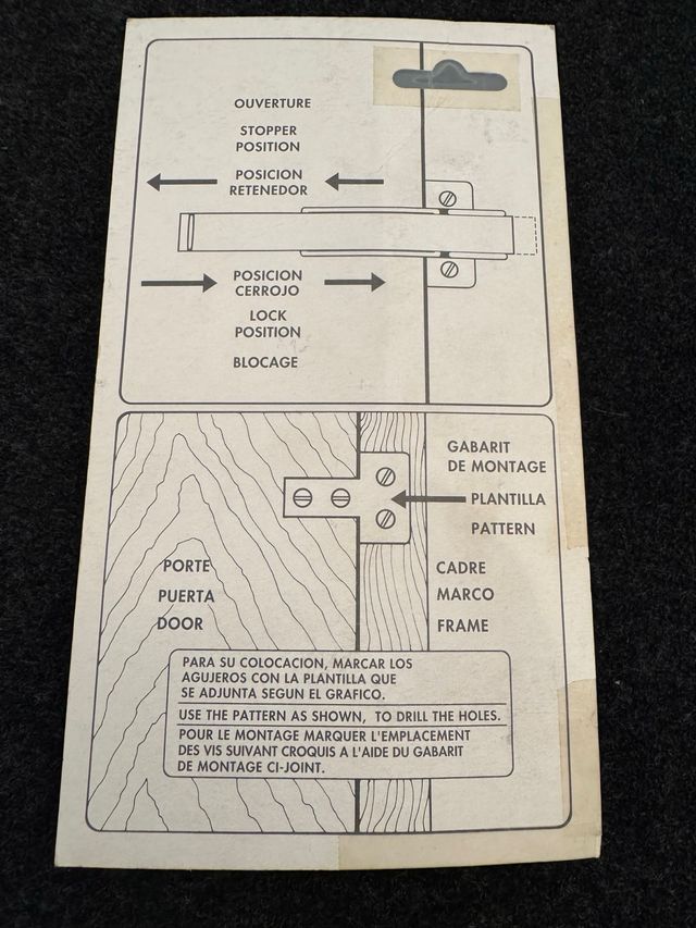 Cerrojo y retenedor de seguridad Estamp