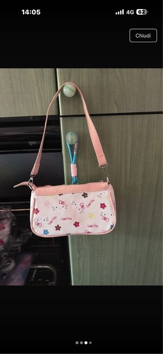 Borsa Hello Kitty rosa e bianca