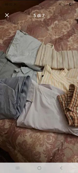 VENDO 7 CAMICIE PIU GIUBBINO E 4 MAGLIE TAGLIA XL