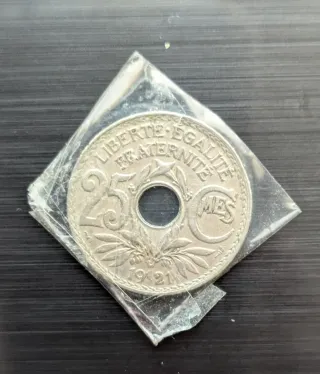 Moneda 25 céntimos Francia 1921