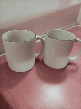 2 Tazze Mug THUN Porcellana Bianca