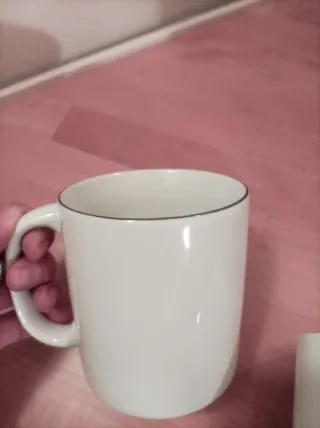 2 Tazze Mug THUN Porcellana Bianca