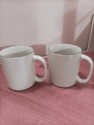 2 Tazze Mug THUN Porcellana Bianca