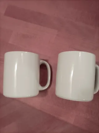 2 Tazze Mug THUN Porcellana Bianca