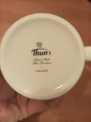 2 Tazze Mug THUN Porcellana Bianca