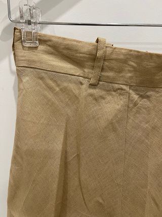 Falda midi Zara beige Talla XS