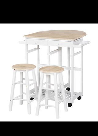 Mesa Bar Plegable con Ruedas