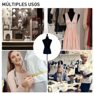 Maniquí Costura Ajustable 130-168cm Trípode