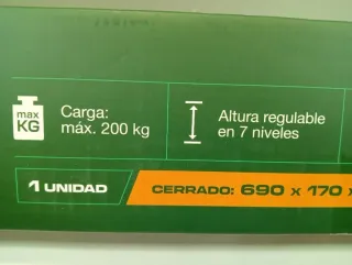 2 Caballetes Metálicos PARKSIDE Regulables Altura