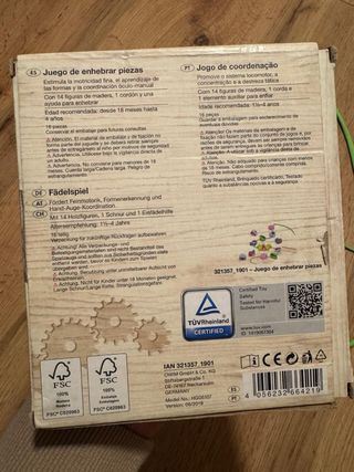 Juego de enhebrar piezas Playtive Junior