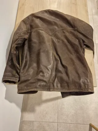 Chaqueta Cuero Vintage MDK Talla L