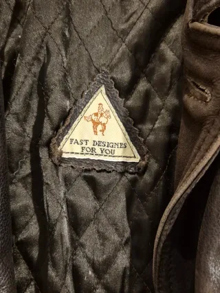 Chaqueta Cuero Vintage MDK Talla L