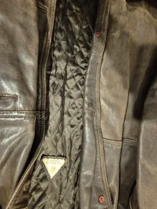 Chaqueta Cuero Vintage MDK Talla L