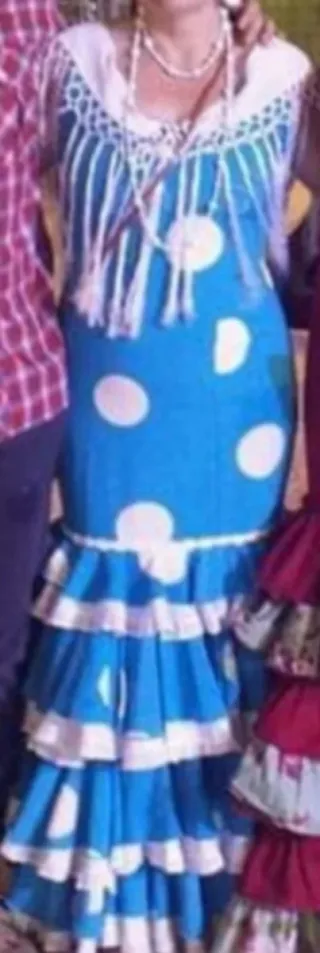 Vestido Flamenca Rojo y Blanco