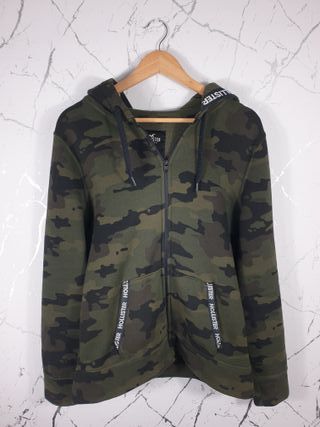 Sudadera Hollister Camuflaje Cremallera