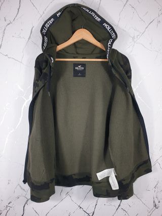 Sudadera Hollister Camuflaje Cremallera