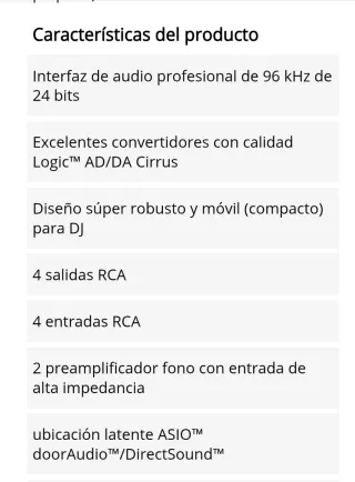 Tarjeta de Sonido Audio 4 DJ Traktor