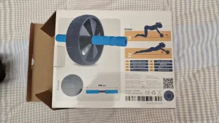 Rodillo Abdominal Negro y Azul