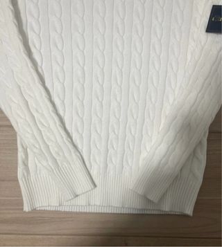 Jersey Stone Island trenzado blanco Talla S