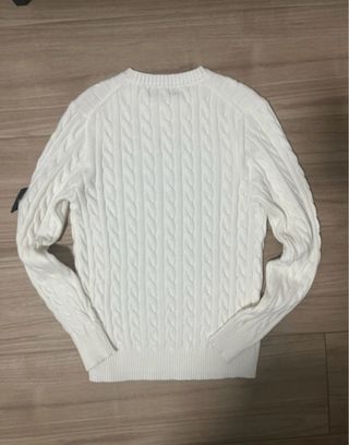 Jersey Stone Island trenzado blanco Talla S
