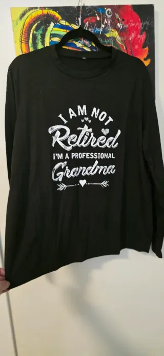 Maglietta nera Professional Grandma