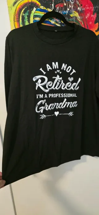 Maglietta nera Professional Grandma