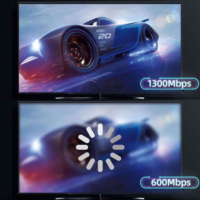 Antena WiFi USB AC1300 máxima velocidad