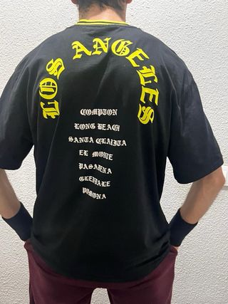 Camiseta Negra Los Angeles Primark