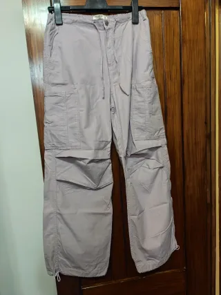 Pantalones cargo morados