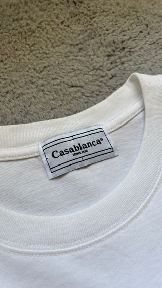Camiseta Casablanca Blanca y Azul