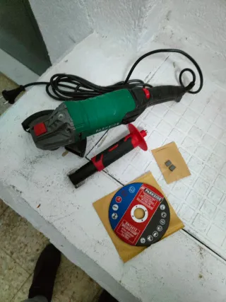 Soporte amoladora angular Parkside + amoladora